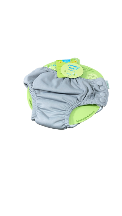 Shop Green Sprouts UPF 50+ Snap Swim Diaper & Rashguard Set with Brim Hat, Gray/Light Aqua Blue at Goodbuygears