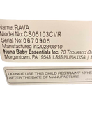 Shop Nuna RAVA Convertible Car Seat, 2023, Caviar at Goodbuygears