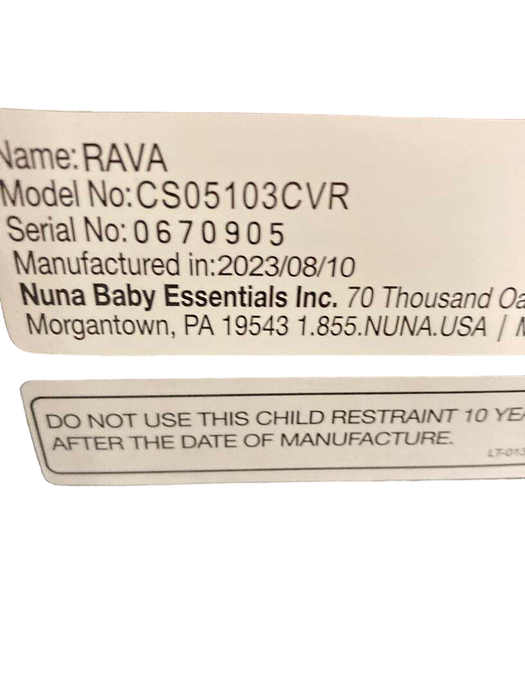 Shop Nuna RAVA Convertible Car Seat, 2023, Caviar at Goodbuygears
