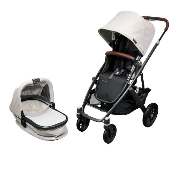 Shop UPPAbaby VISTA V2 Stroller, 2023, Anthony (White & Grey Chenille) at Goodbuygears