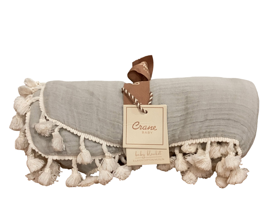 Shop Crane Baby 6 Layer Muslin Blanket, Moonstone at Goodbuygears
