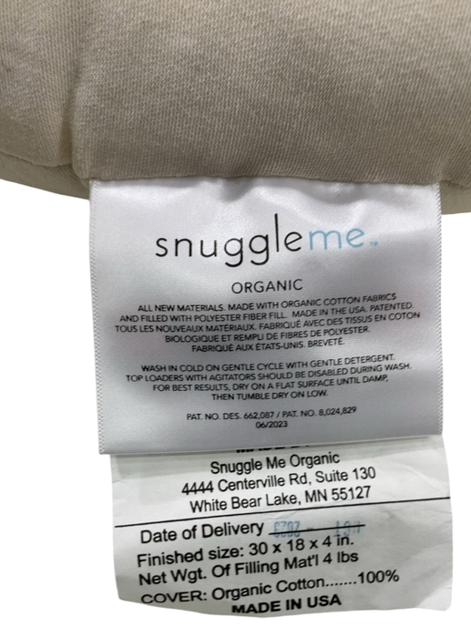 Shop Snuggle Me Organic Sensory Infant Lounger with Cover, Natural, Natural at Goodbuygears