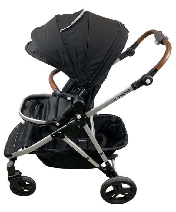 Shop Mockingbird Single to Double 2.0 Stroller, 2024, Black, Silver With Penny Leather, Watercolor Drops at Goodbuygears