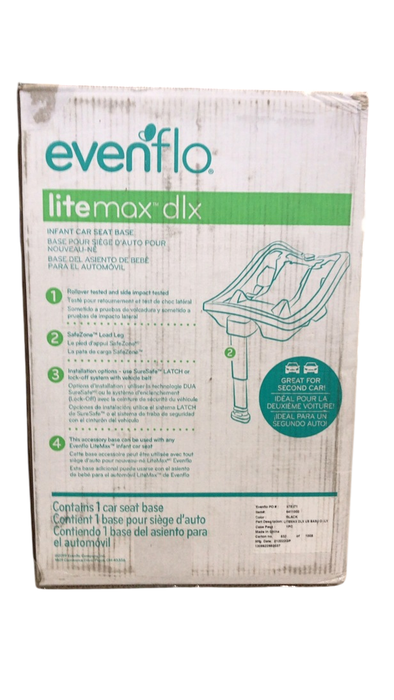 Shop Evenflo LiteMax DLX Infant Car Seat Base with SafeZone Load Leg, 2022 at Goodbuygears