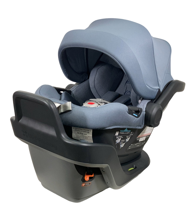 Shop UPPAbaby MESA MAX Infant Car Seat and Base, 2023, PureTech Gregory (Blue Melange) at Goodbuygears