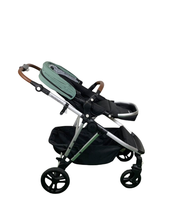 Shop Mockingbird Single to Double 2.0 Stroller, 2024, Sage, Silver With Penny Leather, Windowpane at Goodbuygears