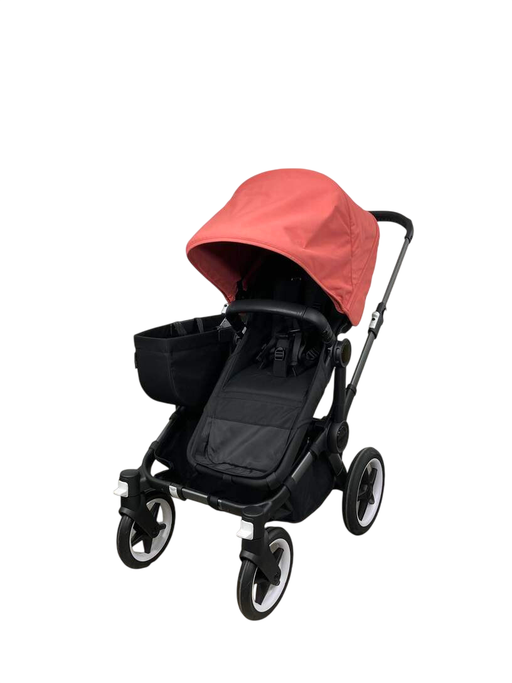 Shop Bugaboo Donkey 5 Mono Stroller, 2021, Graphite, Midnight Black, Sunrise Red at Goodbuygears