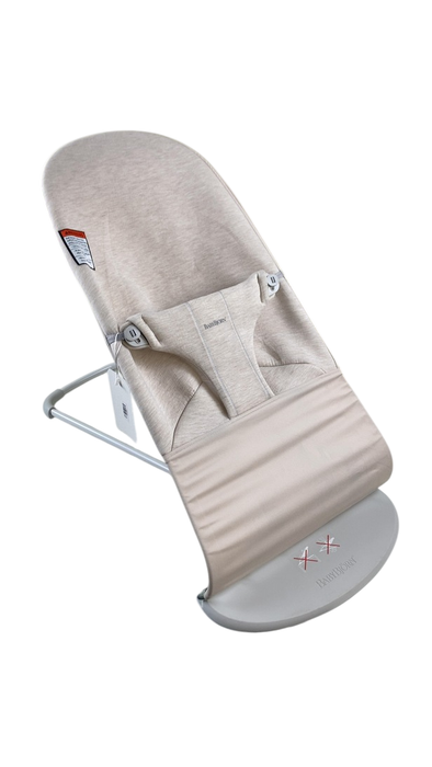 Shop BabyBjorn Bouncer Bliss, Light Gray Frame, Light Beige 3D Jersey at Goodbuygears