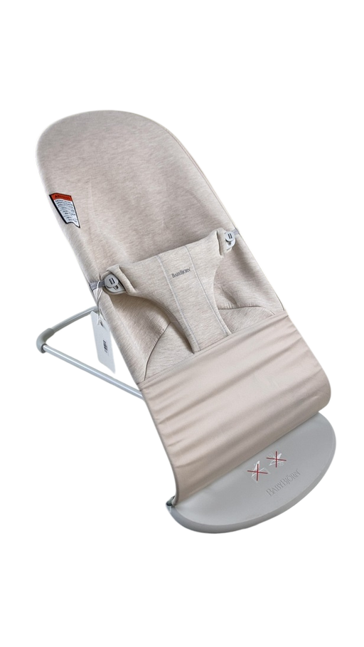 Shop BabyBjorn Bouncer Bliss, Light Gray Frame, Light Beige 3D Jersey at Goodbuygears