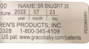 Shop Graco SnugRide SnugFit 35 Infant Car Seat, 2022, Gotham at Goodbuygears
