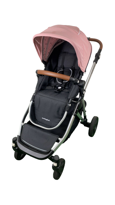 Shop Mockingbird Single to Double 2.0 Stroller, 2024, Bloom, Silver With Penny Leather, Watercolor Drops at Goodbuygears