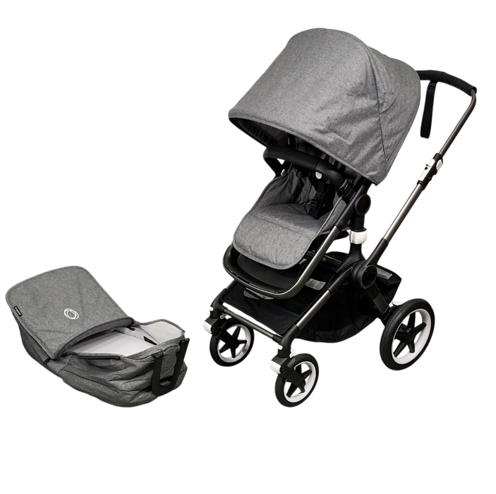 Shop Bugaboo Fox 3 Stroller, 2021, Grey Melange, Graphite at Goodbuygears