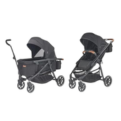 Shop Larktale Crossover V2 Convertible Stroller-Wagon , 2023, Byron Black at Goodbuygears