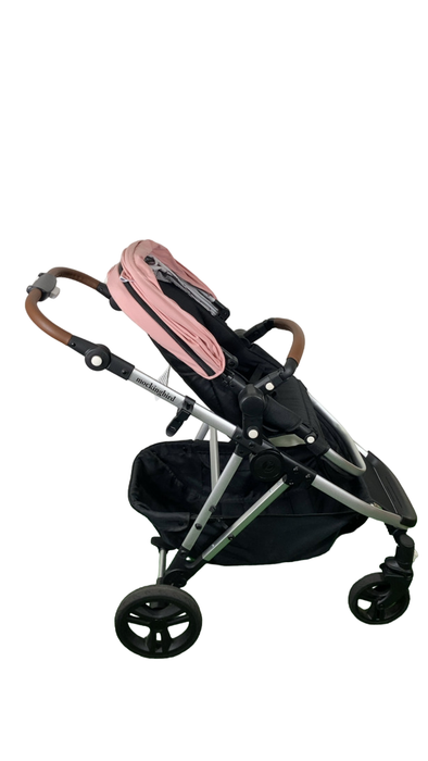 Shop Mockingbird Single to Double 2.0 Stroller, 2024, Bloom, Silver With Penny Leather, Watercolor Drops at Goodbuygears