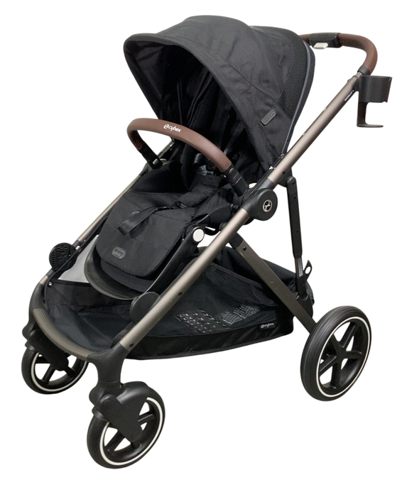 Shop Cybex Gazelle S Modular Stroller, 2024, Moon Black, Taupe Frame at Goodbuygears