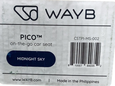 Shop WAYB Pico Portable Car Seat, 2023, Midnight Sky at Goodbuygears