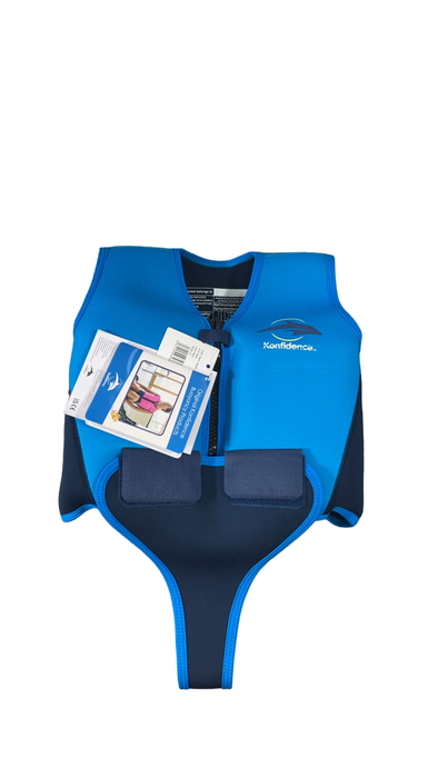Shop Konfidence Youth Swim Jacket, 8-10yrs, Blue Cyan at Goodbuygears
