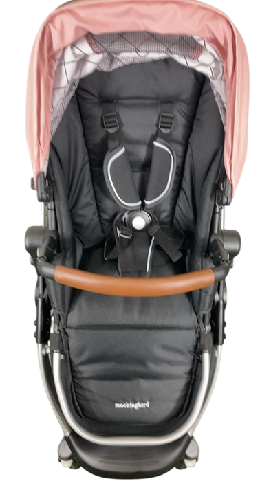 Shop Mockingbird Single 2.0 Stroller, 2025, Bloom, Silver With Penny Leather, Windowpane at Goodbuygears