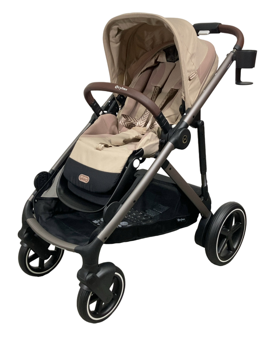 Shop Cybex e-Gazelle S Stroller, 2024, Almond Beige, Taupe at Goodbuygears