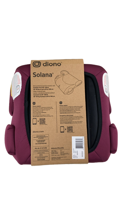 Shop Diono Solana Backless Booster Seat, 2022, Pink at Goodbuygears