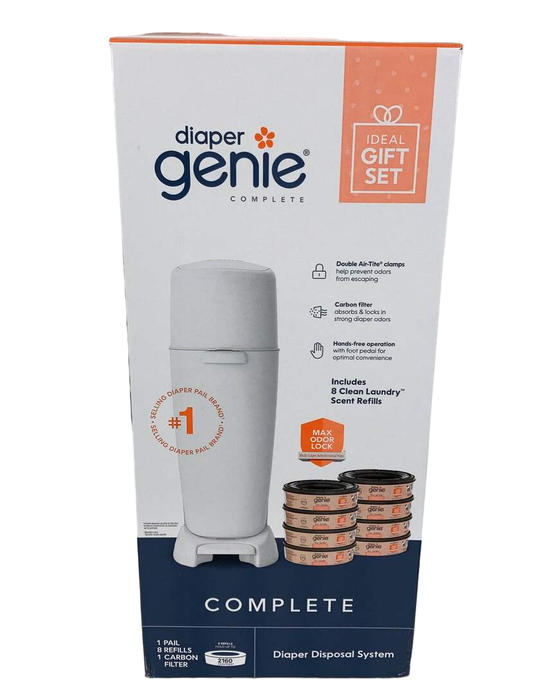 Shop Diaper Genie Complete Diaper Pail Gift Set, White at Goodbuygears