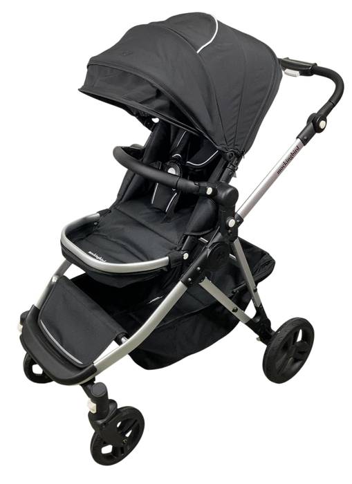Shop Mockingbird Single to Double 2.0 Stroller, Black, Windowpane, Silver With Black Leather, 2025 at Goodbuygears