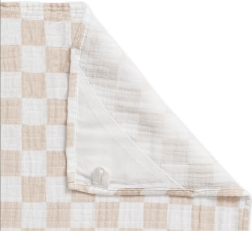Itzy Ritzy Breastfeeding Scarf, Taupe Checkerboard