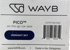 Shop WAYB Pico Portable Car Seat, 2023, Midnight Sky at Goodbuygears