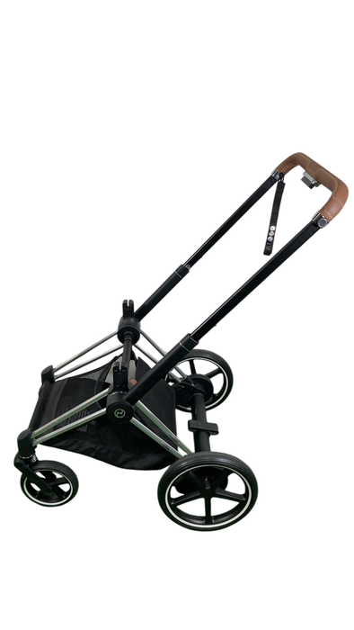 Shop Cybex E-PRIAM Stroller Frame Only, Chrome With Black Details, with Battery at Goodbuygears