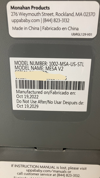 Shop UPPAbaby MESA V2 Infant Car Seat, 2022, Stella (Grey Melange) at Goodbuygears