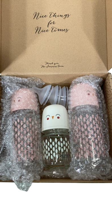 Shop Suavinex Bonhomia SX PRO Glass Bottle Set, Beige/Pink at Goodbuygears
