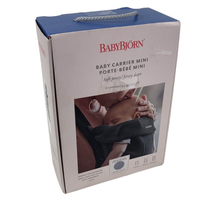Shop BabyBjorn Baby Carrier Mini, Light Gray 3D Jersey at Goodbuygears