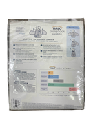 secondhand Halo SleepSack Swaddle, S, Charcoal Stars Micro-Fleece