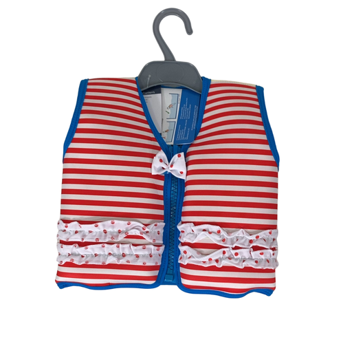 Shop Konfidence Original Swim Jacket, Medium (3-5 years), Red Stripe at Goodbuygears
