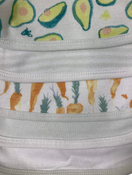 secondhand Burt's Bees Baby Organic Lap Shoulder Bibs, Carrots & Avocados