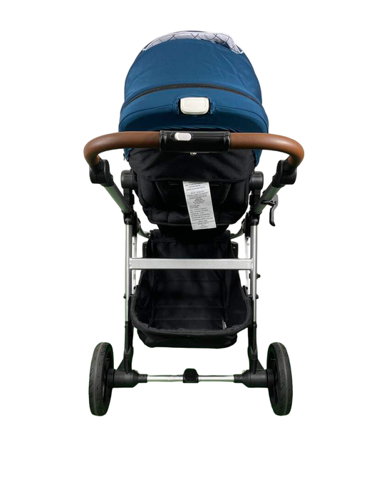 Shop Mockingbird Single to Double 2.0 Stroller, 2024, Sea, Silver With Penny Leather, Windowpane at Goodbuygears