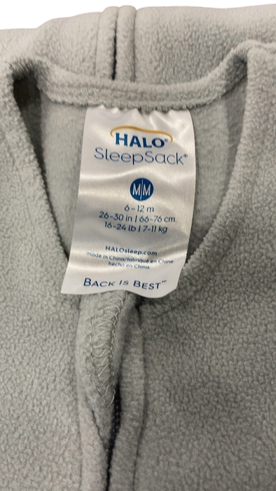 Shop Halo Micro-Fleece SleepSack, Medium, Grey at Goodbuygears
