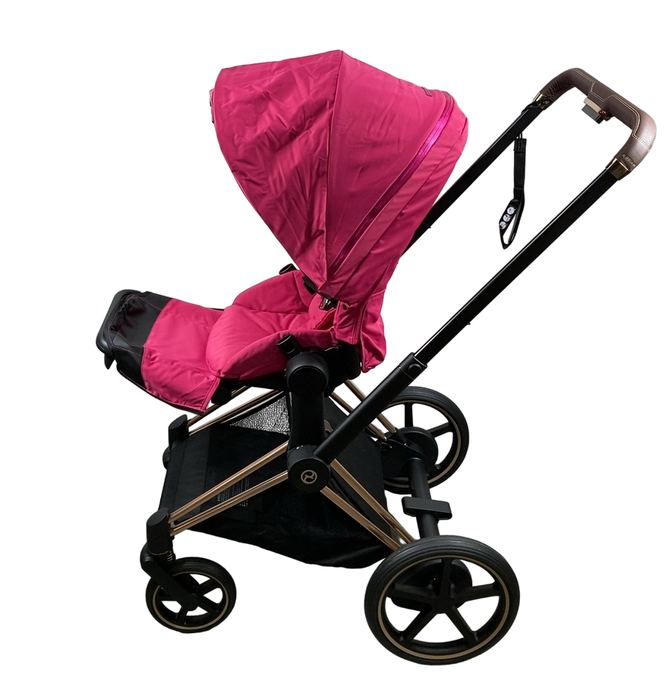 Shop Cybex E-PRIAM Electric Stroller, 2019, Fancy Pink, Rose Gold, without Battery at Goodbuygears