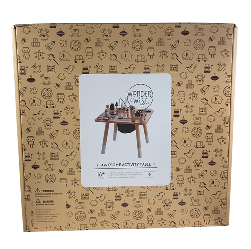 Shop Wonder and Wise Awesome Activity Table, White/Natural at Goodbuygears