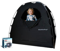 Shop SlumberPod 3.0 Sleep Canopy with Fan, Black with Gray Accents at Goodbuygears