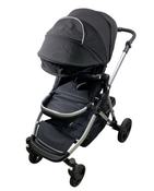 Shop Mockingbird Single to Double 2.0 Stroller, 2024, Black, Silver With Black Leather, Watercolor Drops at Goodbuygears