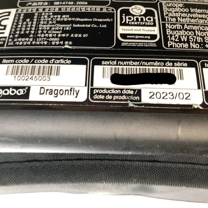 Shop Bugaboo Dragonfly Stroller, 2023, Black, Midnight Black, Misty White at Goodbuygears