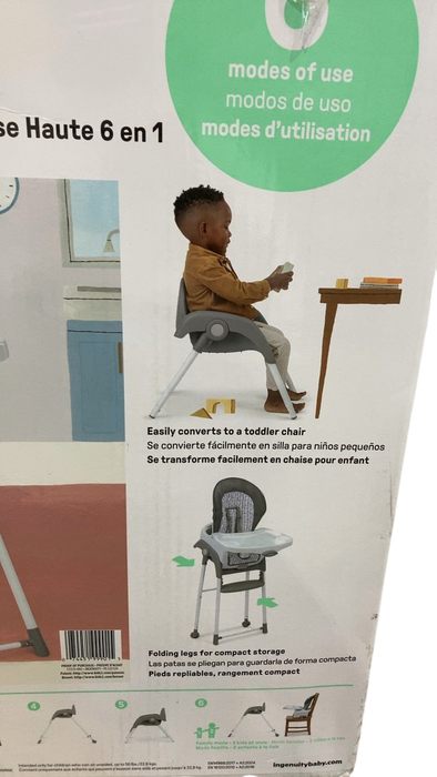 Shop Ingenuity Trio Foldaway 6-in-1 High Chair, Quill at Goodbuygears