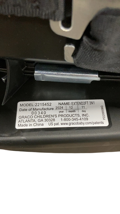Shop Graco Extend2Fit 3-in-1 Convertible Car Seat, 2024, Cullen at Goodbuygears