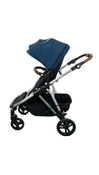Shop Mockingbird Single to Double 2.0 Stroller, 2024, Sea, Silver With Penny Leather, Watercolor Drops at Goodbuygears