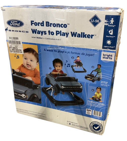 Shop Bright Starts Ways To Play 4-In-1 Baby Activity Walker, Blue Grey, Ford Bronco at Goodbuygears