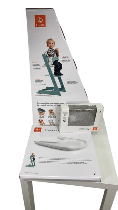Shop Stokke Tripp Trapp Complete High Chair, Natural, Dots Grey, 2 at Goodbuygears