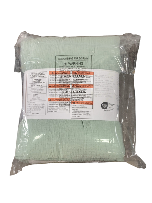 Shop Levtex Baby Cloud Muslin 5 Piece Bedding Set, Green at Goodbuygears