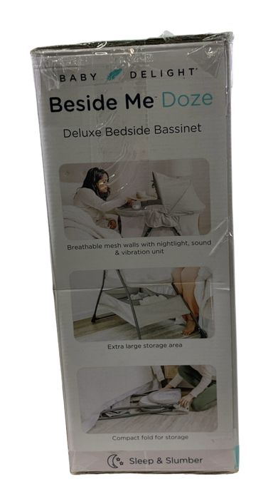 Shop Baby Delight Beside Me Doze Deluxe Bedside Bassinet Pebble Grey at Goodbuygears