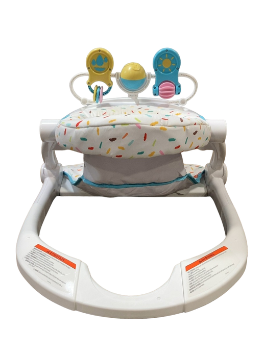 Shop Fisher Price Premium Sit-Me-Up Floor Seat with Toy Tray, Rainbow Sprinkles at Goodbuygears
